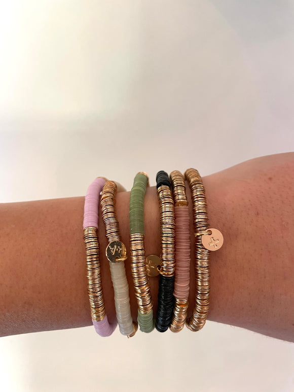 Gold Sequin Stretch Bracelets