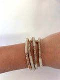 Gold Sequin Stretch Bracelets