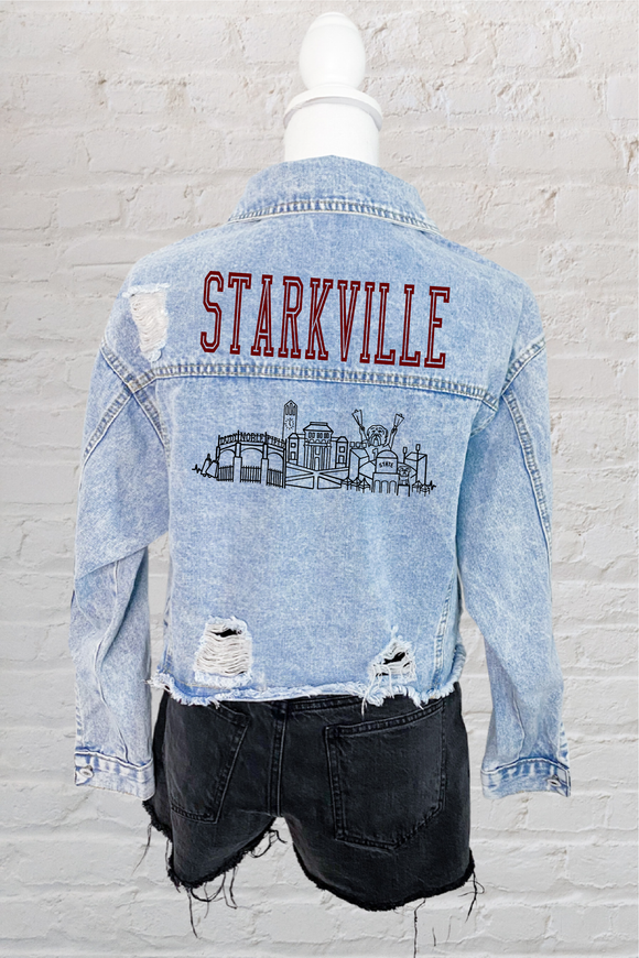 Hail State Skyline Denim Jacket