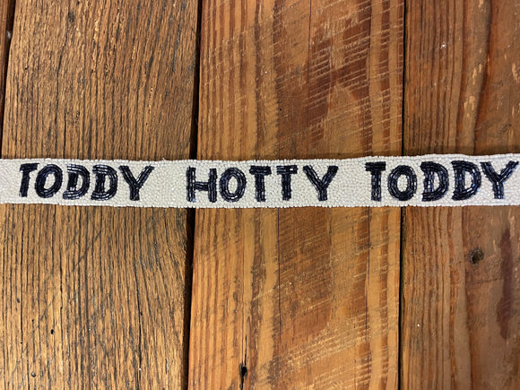 White Hotty Toddy Purse Strap
