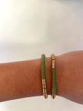 Gold Sequin Stretch Bracelets