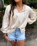 Brushed Satin Blouse