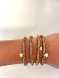Gold Sequin Stretch Bracelets