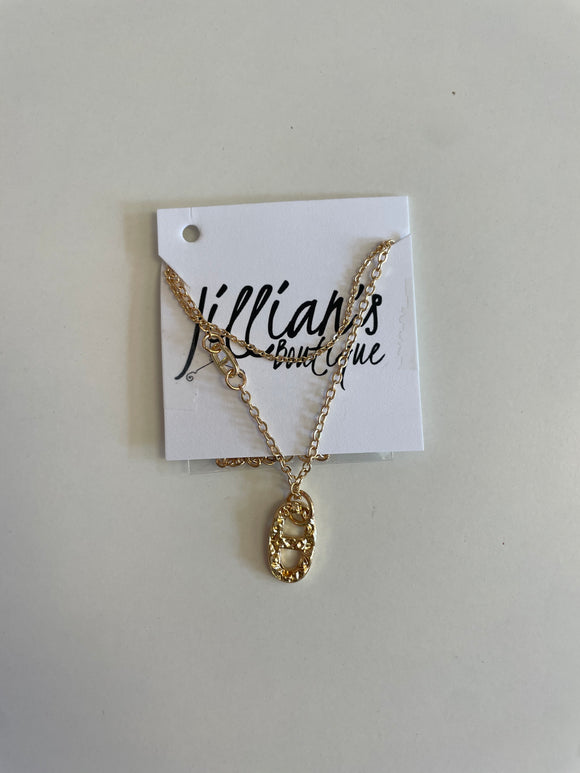 Layered Tab Necklace