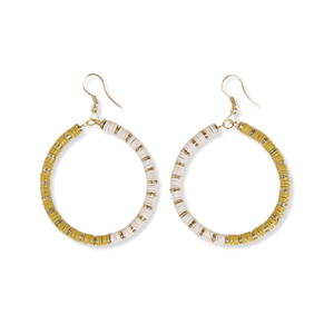 Fonda Half and Half Hoop Earrings