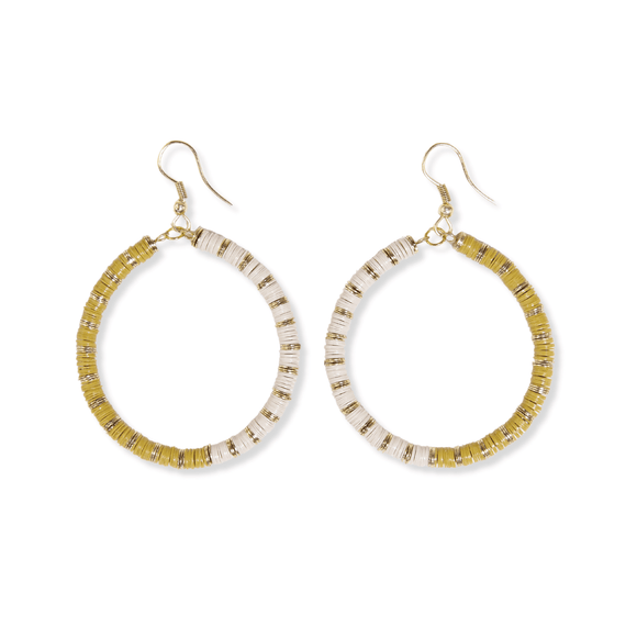 Fonda Half and Half Hoop Earrings